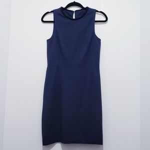 Anthropologie 4c Bead Detail Blue Sheath Dress 2